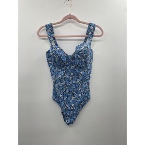 Panache Blue Floral One Piece Swimsuit